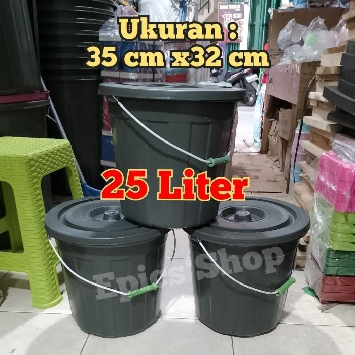PREMIUM  Ember Polaris 25 Liter,30L,60L & 80 Liter / Ember Plastik + Tutup - 25 Liter