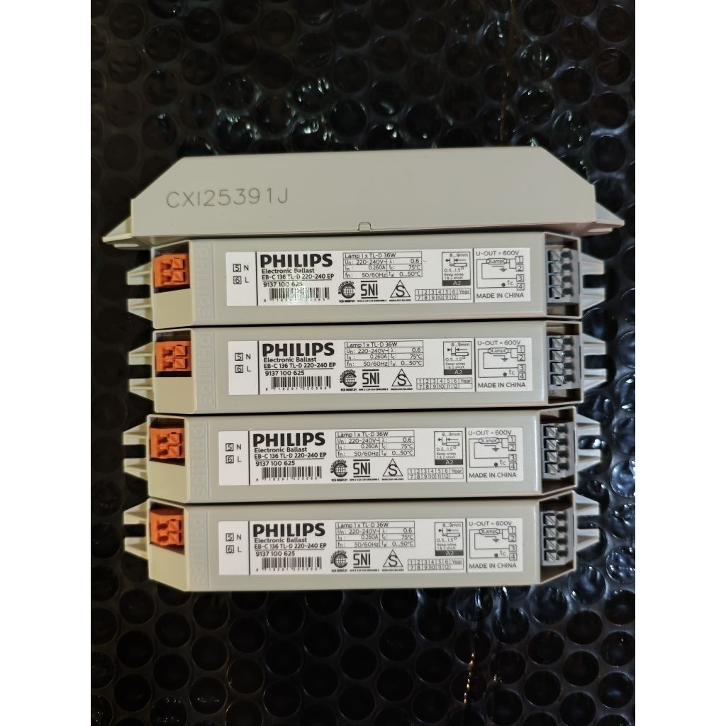 Ballast Electronic Philips / Travo Ballast Electronic Philips EB-C 136 36Watt Philips 1 pcs