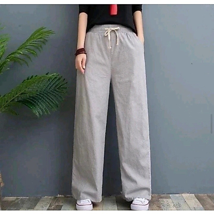 pants celana kulot kulot pants Adara kulot kulot highwaist loose pants highwaist kulot linen rami hi