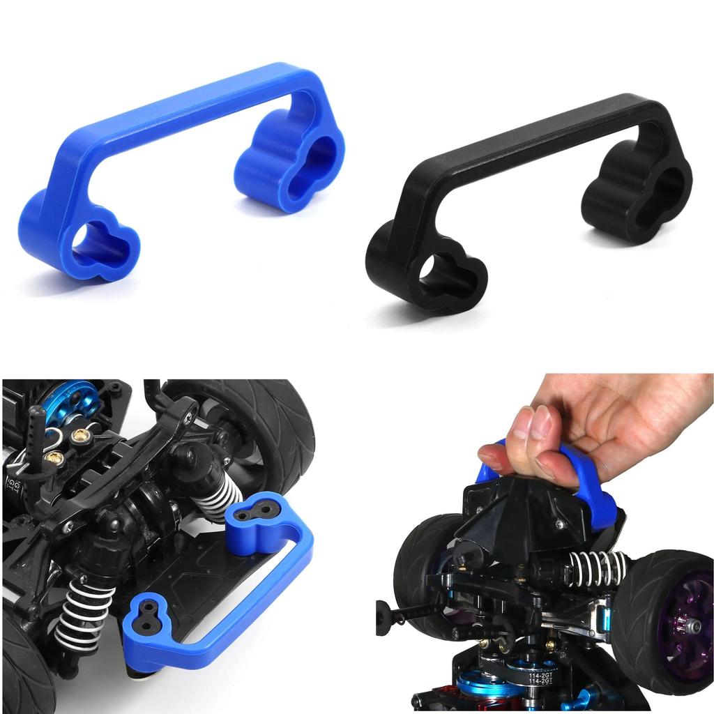 Silica Gel Chassis Handle Rear Bumper for Tamiya TT01 TT02 TT-01 TT-02 1/10 RC Car Upgrade Parts Acc
