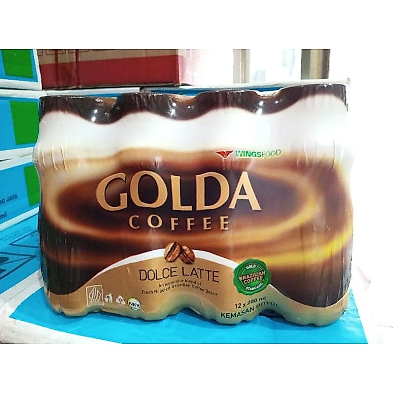 Golda coffee 1 dus isi 12 botol / minuman kopi botol / drink coffee / kopi instant / kopi siap minum