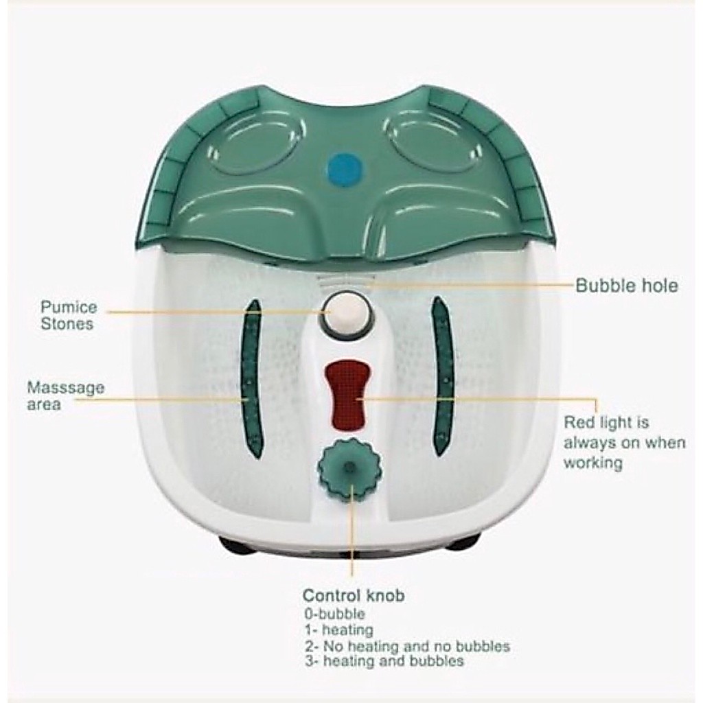 BAK PEDICURE BUBBLE SPA RENDAM KAKI BASKOM PIJAT KAKI MURAH READY