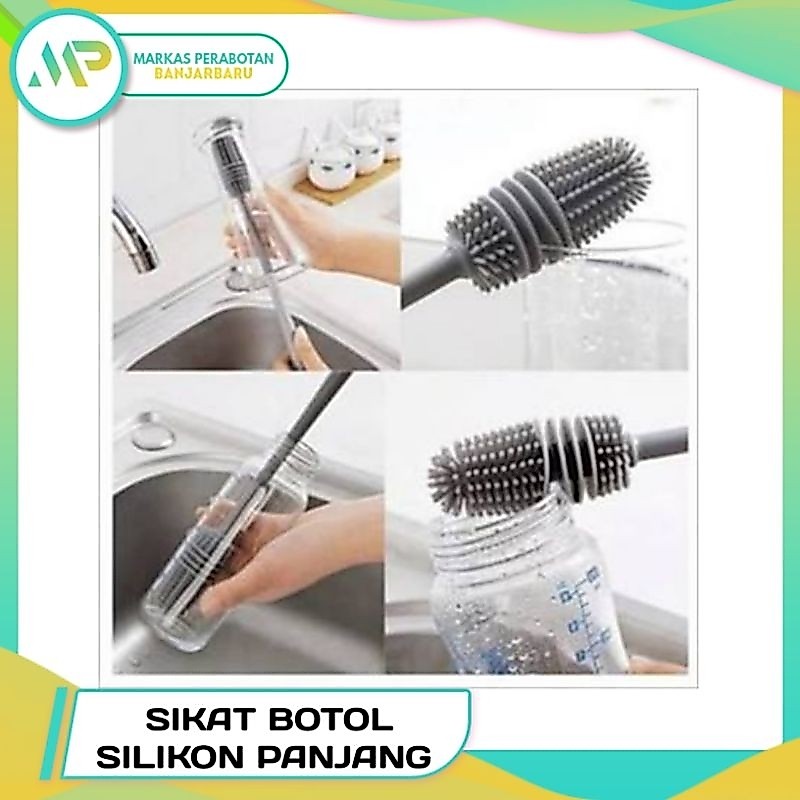 sikat botol silikon panjang/sikat botol/sikat DOT/sikat botol serbaguna