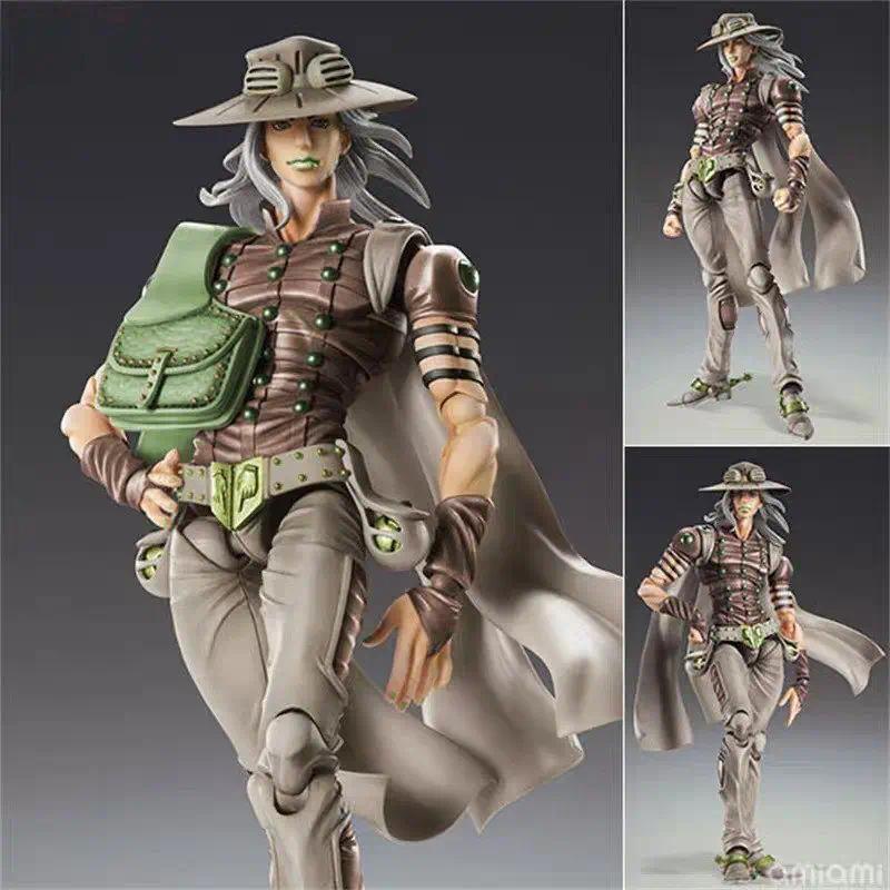 Action Figure Jojo'S Bizarre Adventure Sbr Steel Ball Run Boneka Anime Gyro Zeppeli Model Ornamen Ko