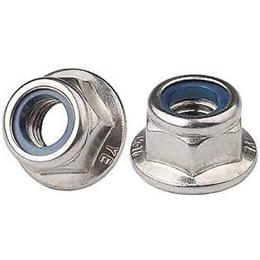 Mur Nylon Insert Flange M8 / Nylon Insert Flange Nut M8 Stainless SS304
