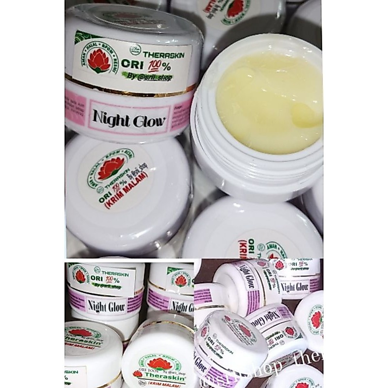 DOUBLE GLOW Night Glow Krim Malam THERASKIN by Sriishop