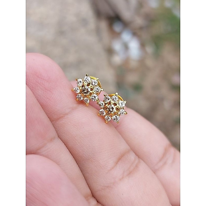 anting emas berlian