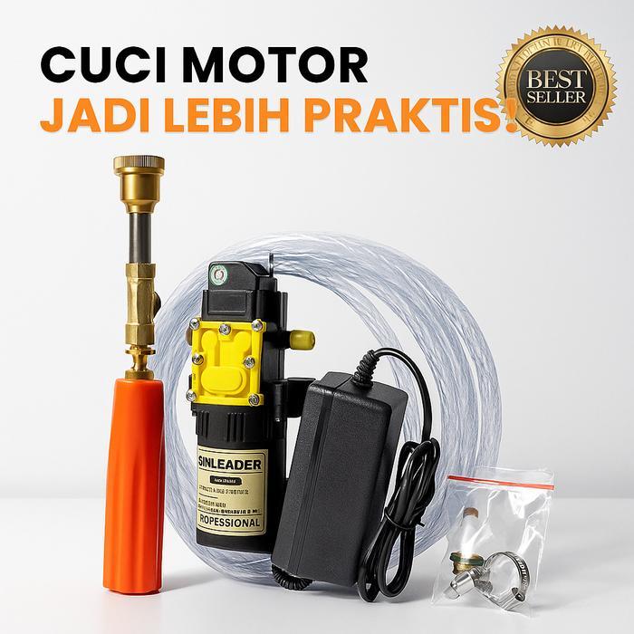 Mumpung Promo Alat Cuci Motor Mini SET Mesin Steam Stim Wash Wax Pompa Air Listrik