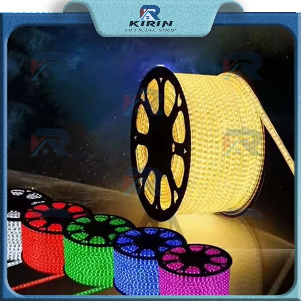 5050 PAKET Lampu Led Strip Selang 5050 10M-15M-20M-30M (lampu strip+ Soket+tutup )5050 Lampu Hias Ca
