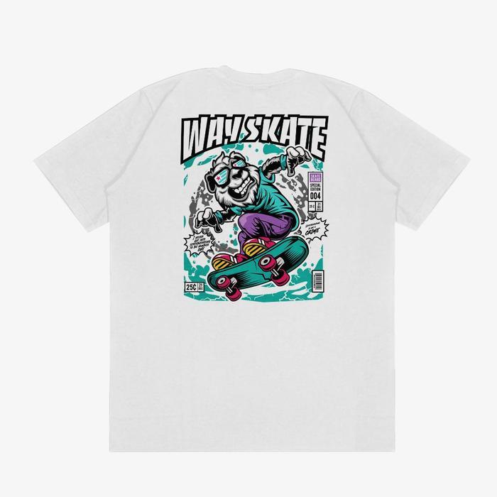 Way Cloth - Kaos Dewasa Unisex Katun Combed Premium Kaos Distro Pria Terlaris - Way Skate - HIJAU AR
