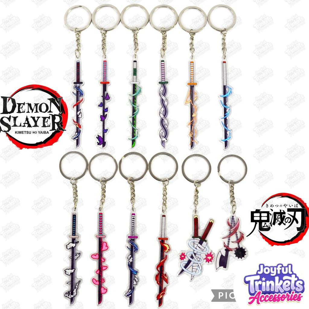 GANTUNGAN KUNCI NICHIRIN SWORD DEMON SLAYER/KATANA NICHIRIN ANIME DEMON SLAYER/ GANCI ANIME AKRILIK/