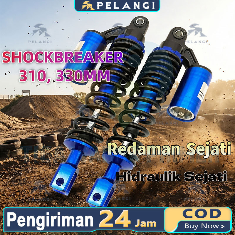 TWPR Shockbreaker Motor Matic KTC Tipe EVO 270MM 290MM 310MM 330MM Tabung Atas Adjustable Untuk Mio 