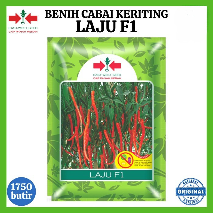 Benih Cabai Keriting LAJU F1 1750 Biji - Bibit Cabe Cap Panah Merah