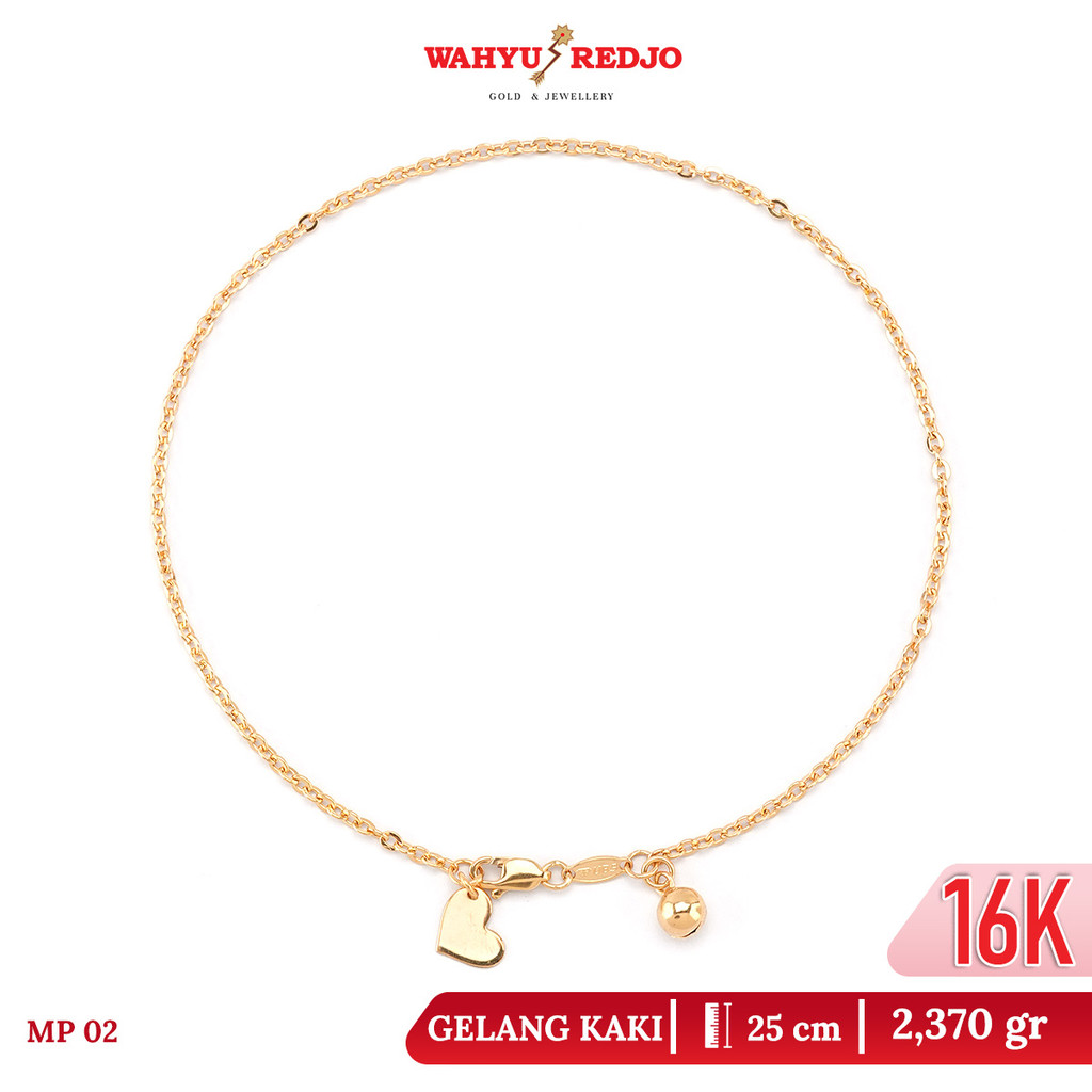 Gelang Kaki Emas Kadar 16K Wahyu Redjo GLK-16K-32057419 Non Pameran