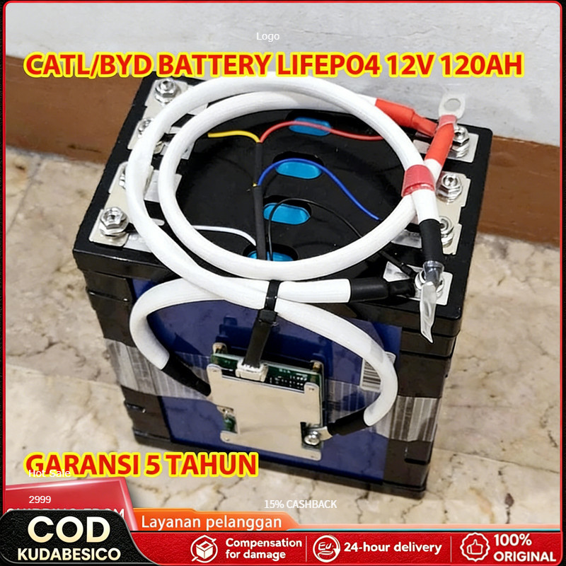 2026 Lifepo4 12v 100ah Grade A+ BMS Tahan Lama [Garansi 240 bulan]CATL/BYD baterai lifepo4 72v/12V/2