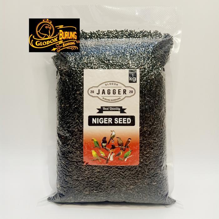 Promo Best NIGER SEED 1 KG MAKANAN BURUNG CANARI DLL