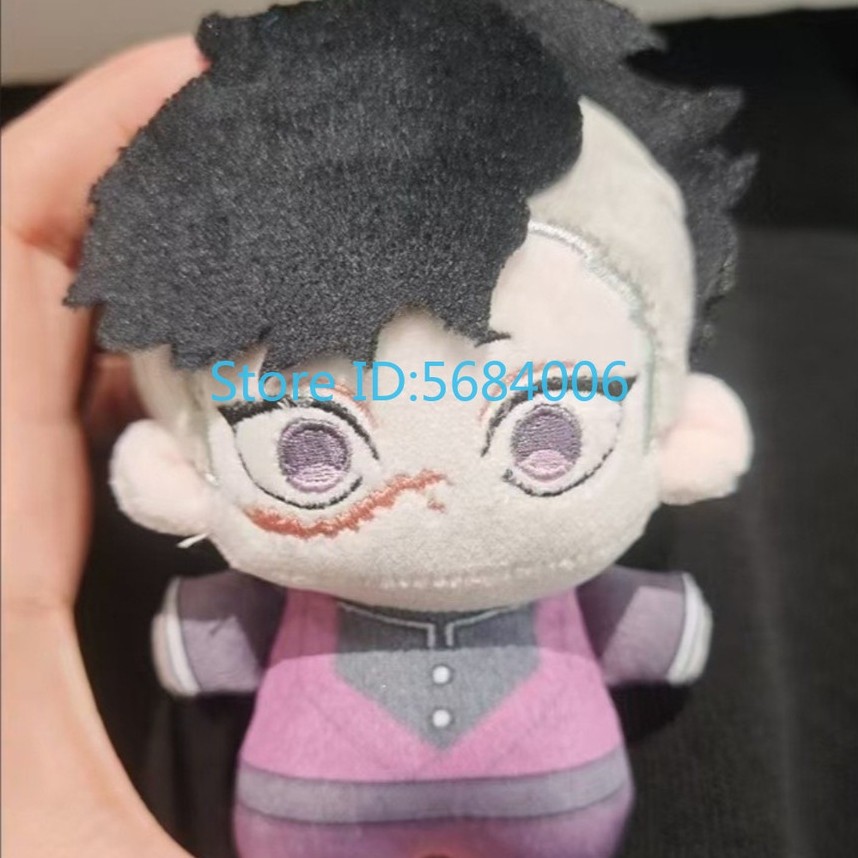 10cm Cartoon Demon Slayer Kimetsu no Yaiba Shinazugawa Sanemi Genya Plush Doll Mini Pendant Cosplay