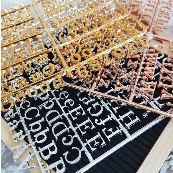 Shiny letter for baby letter board