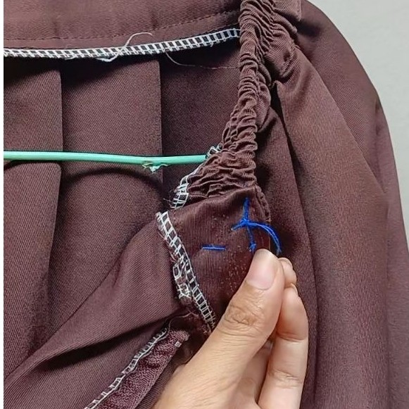rok pramuka rampel bahan licin