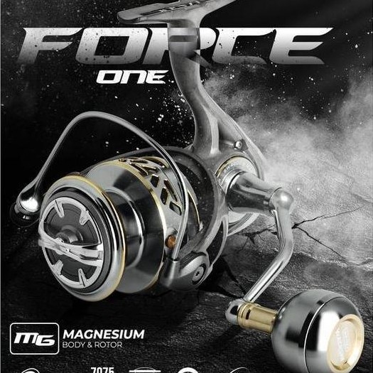 REEL KENZI FORCE ONE SW Magnesium Body Rotor Duralium 7075 Gear FORCE 1 1000 2000 3000 4000