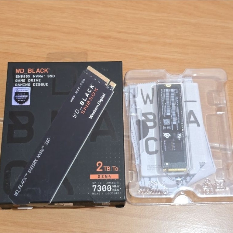 SSD NVMe 2TB GEN 4 WD BLACK SN850X