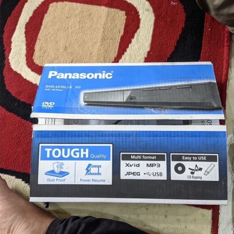 DVD PLAYER PANASONIC S570LJ-K baru