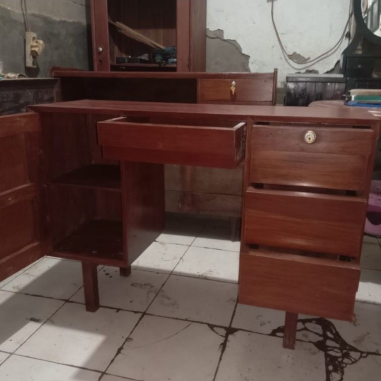 Bufet TV Jati Jadul Lawas Vintage Kuno