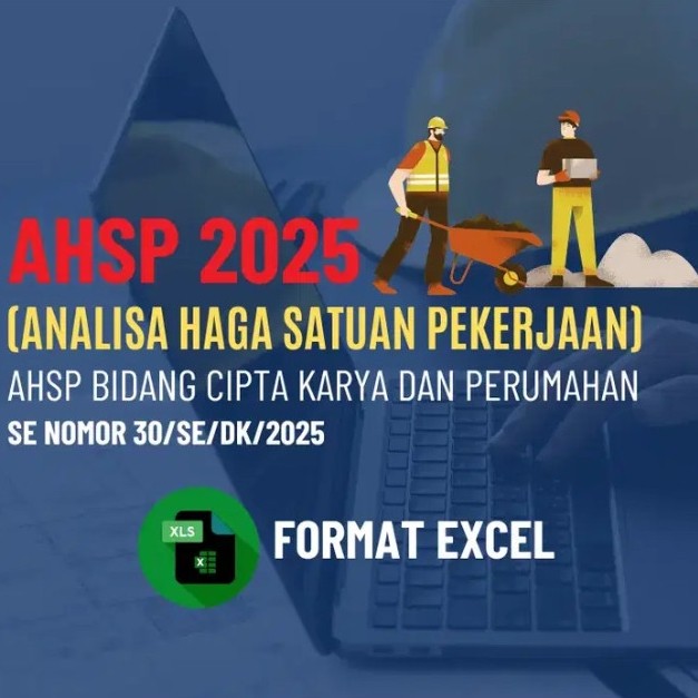 Analisis Harga Satuan Pekerjaan (AHSP) Tahun 2025 Format Excel Premium
