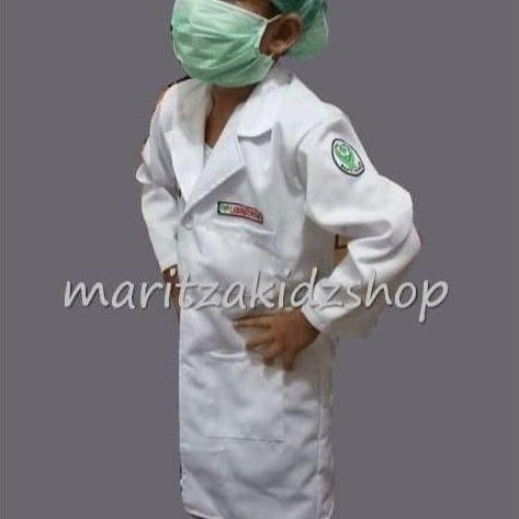Baju / Seragam Kostum Profesi Anak Perawat Jas Lab Laboratorium LA