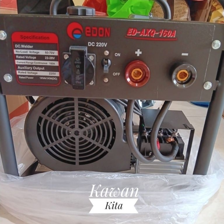 Genset LAS 1000 Watt EDON ED-AXQ-160A AVR / Genset Mesin Welding Las Listrik 1000 Watt 160A Power Ge