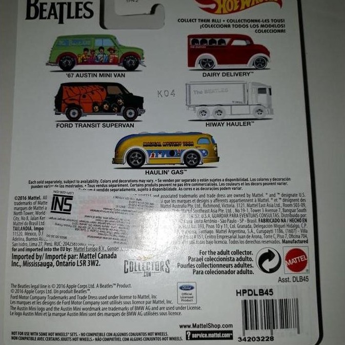 Hot Wheels Hotwheels The Beatles - Hiway Hauler