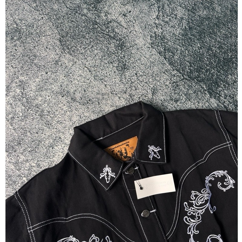 Denim Jacket Thanksinsomnia Averianne Black Unisex