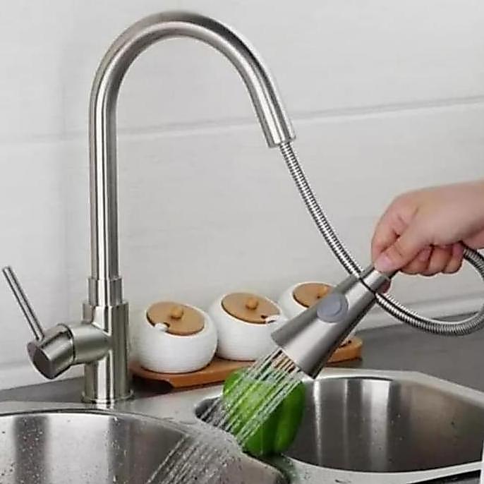 KERAN SINK TARIK STAINLESS MODEL TOTO/KRAN CUCI PIRING TARIK MURAH