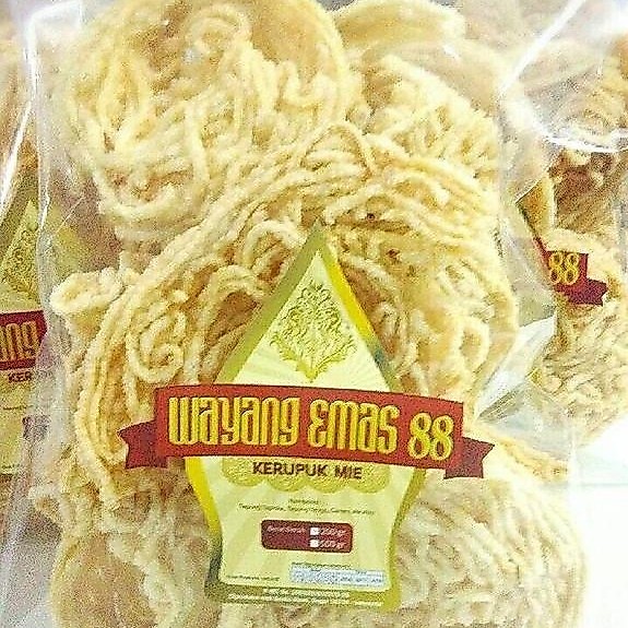 "New" Kerupuk Mie Bogor Wayang Emas 88 (matang)