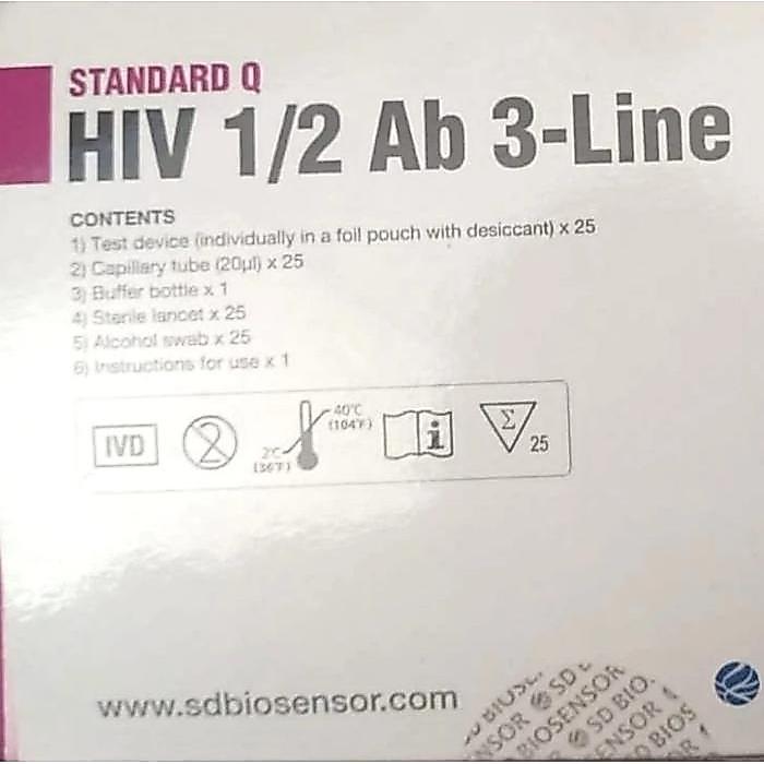 SD Biosensor HIV 1/2 Ab Triline Isi 25