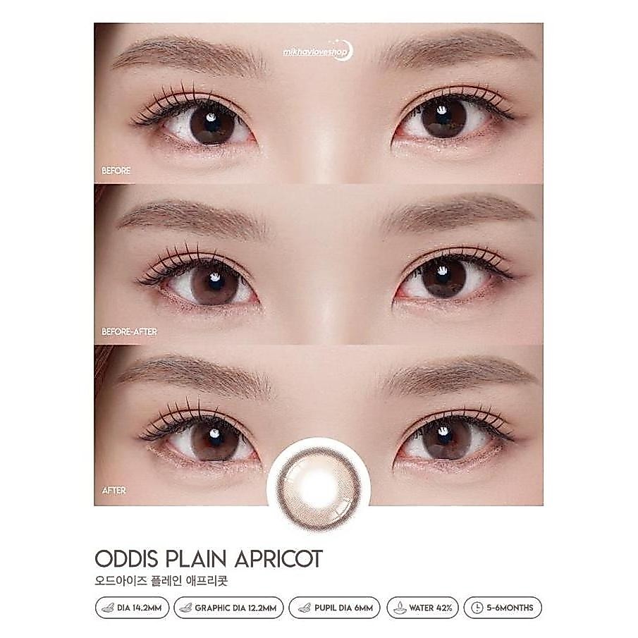 Occhio- Mikhayloveshop Softlens Oddis Plain Apricot (Peach Brown)