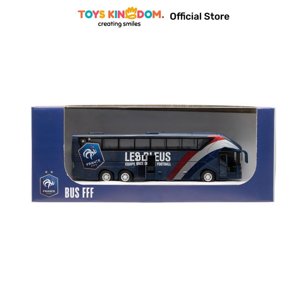 Toys Kingdom Top Gear Banbo Bus France Team 2025-2026 - Biru Tua Miniatur Kendaraan Koleksi Mobil Mo