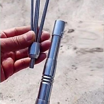 BAQDUNIS Harpoon Tombak Ikan 5 Prong Bahan Stainless Steel galah tombak ikan