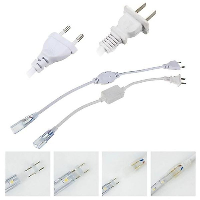 NEW DEALS Soket Lampu Strip/Soket RGB/Controller RGB/Neon Flex/Adaptor LED Strip 220 Volt