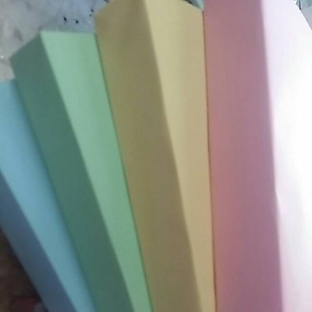 Kertas HVS warna 70gr pink, biru, hijau, kuning F4 / A4