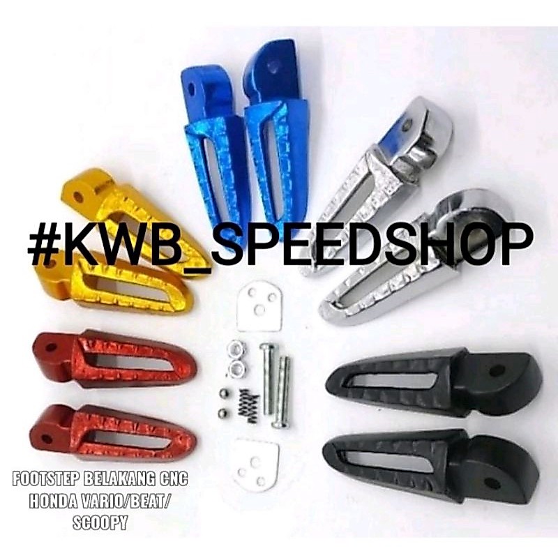 footstep step belakang CNC variasi motor HONDA vario scoopy beat