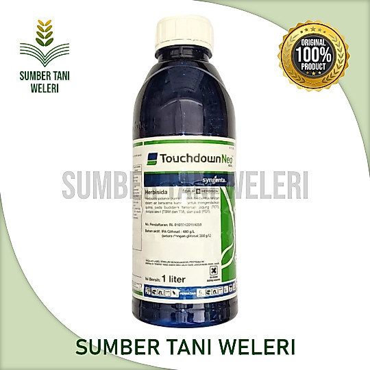 HERBISIDA TOUCHDOWN NEO 480 SL - HERBISIDA SISTEMIK NON SELEKTIF (PURNA TUMBUH) - 1 L - PT SYNGENTA