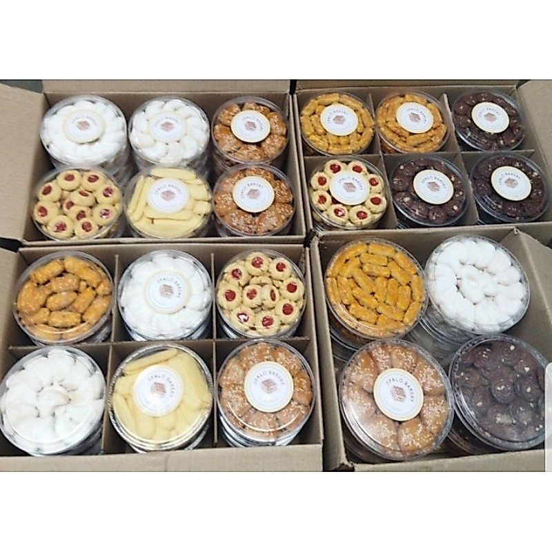 kue kering nastar kastengel putri salju kue kacang lidah kucing brownies crispy macam2 request