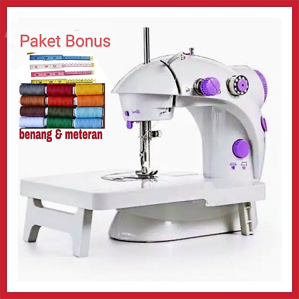 Mesin Jahit Portable (Ada Mejanya) Packing BUBBLE WRAP / mesin jahit mini portable