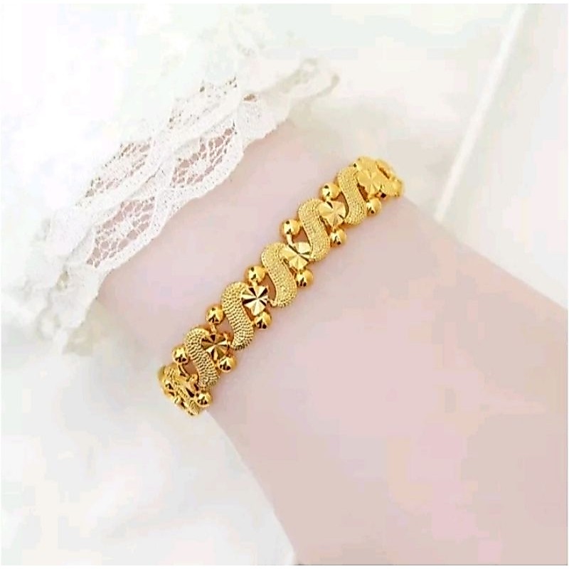 GELANG HONGKONG MAS TIPE S TERBARU ANTI KARET ANTI LUNTUR.