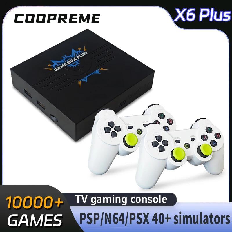Coopreme X6 PLUS Video Game 64G 10000+Games HD Output Joystick Dual Controller Fighting Home Game Bo
