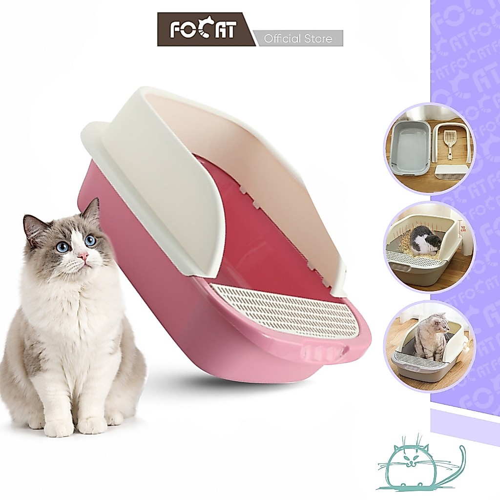 FOCAT Toilet Bak Pasir Kucing M06 Cat Litter Box / Toilet Hewan Peliharaan / Bak Pasir Kucing Anjing