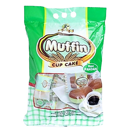 PUSAN MUFFIN CUP CAKE PANDAN BAG 20S 400 GR