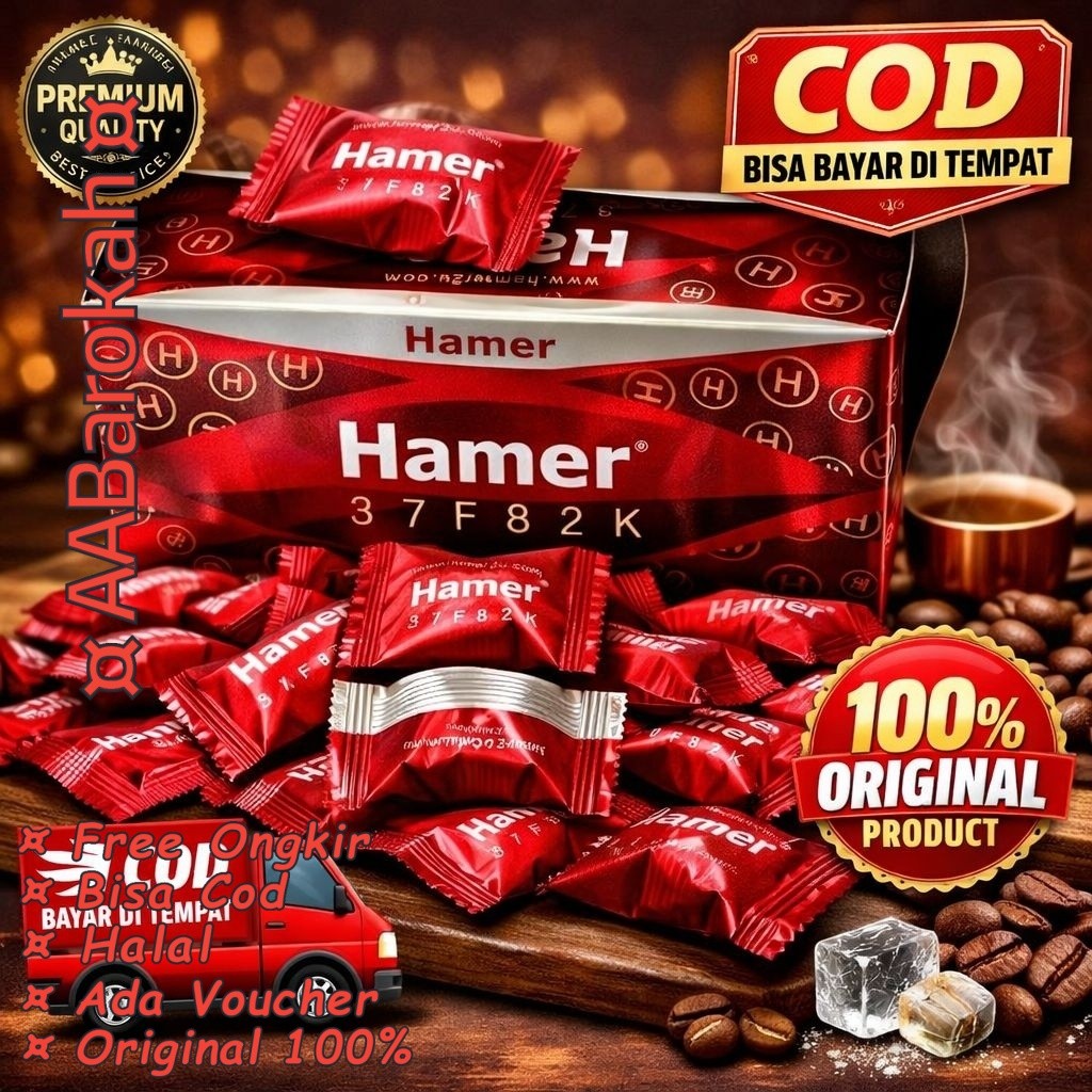Hammer Code 37F82K Permen Penambah Stamina Dan Energi Pria makanan permen hamer candy asli isi 30 Ex