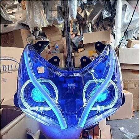 REFLEKTOR LAMPU DEPAN BILED + SEN ALIS RUNNING 2 MODE VARIO 110 FI LED SUPER TERANG